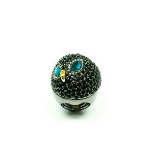 HTF Juicy Couture Pave Owl Ring YJRU5433