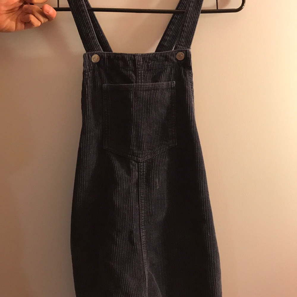 Topshop denim velvet dress