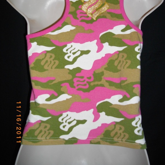 Multicolored Roca Wear L Racer Back Casual Top -- Final Price - Picture 8 of 8