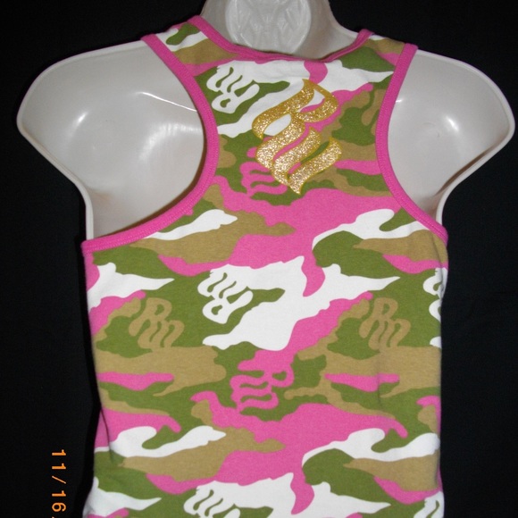 Multicolored Roca Wear L Racer Back Casual Top -- Final Price - Picture 7 of 8