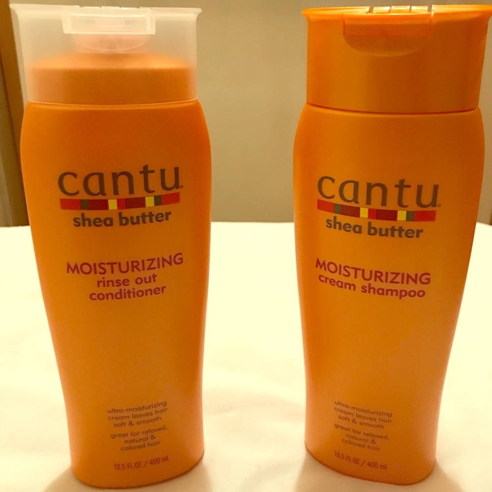 Cantu moisturizing Shampoo and Conditioner.