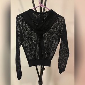 Black Lace Hooded Jacket 🖤