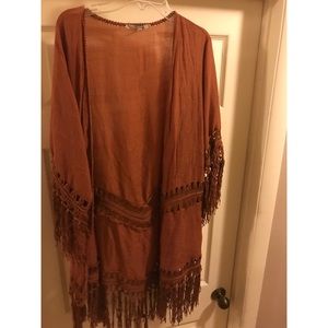 Gimmicks fringe cardigan