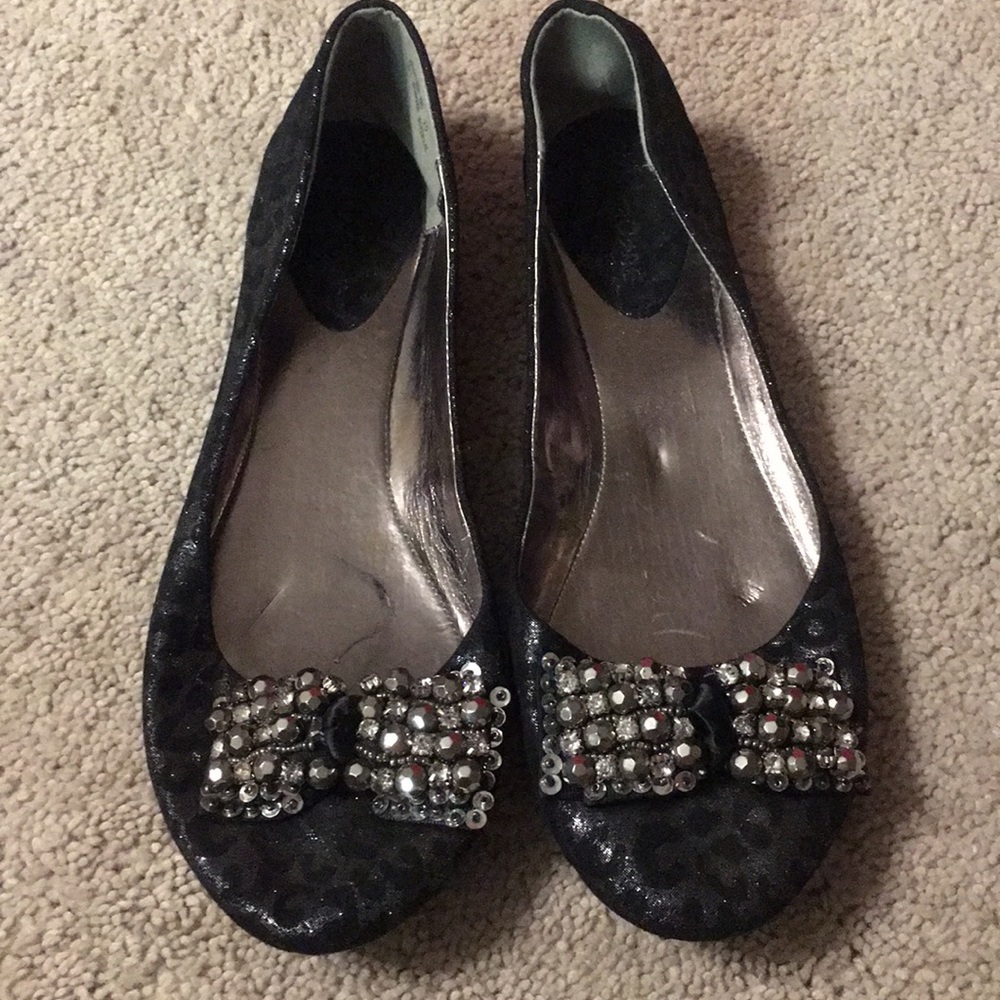 Cute black sparkly flats