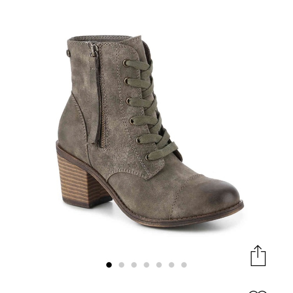 Foxy Calico Olive Combat Boot