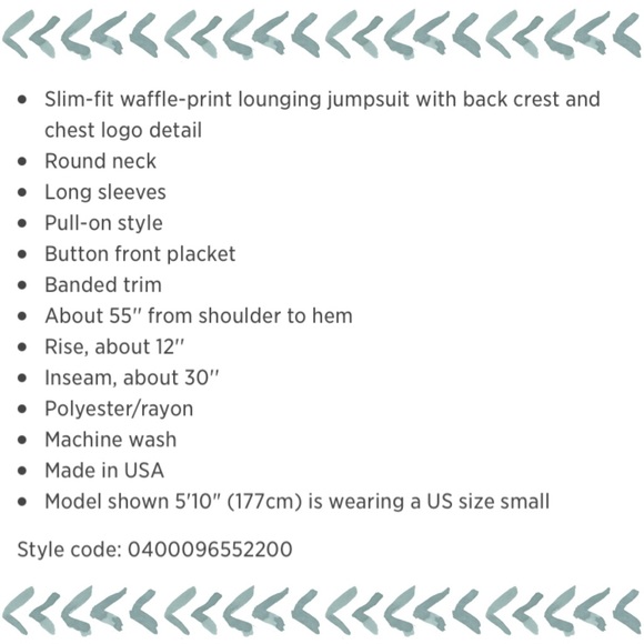 WILDFOX Waffle-Print Logo Jumpsuit - Picture 5 of 5