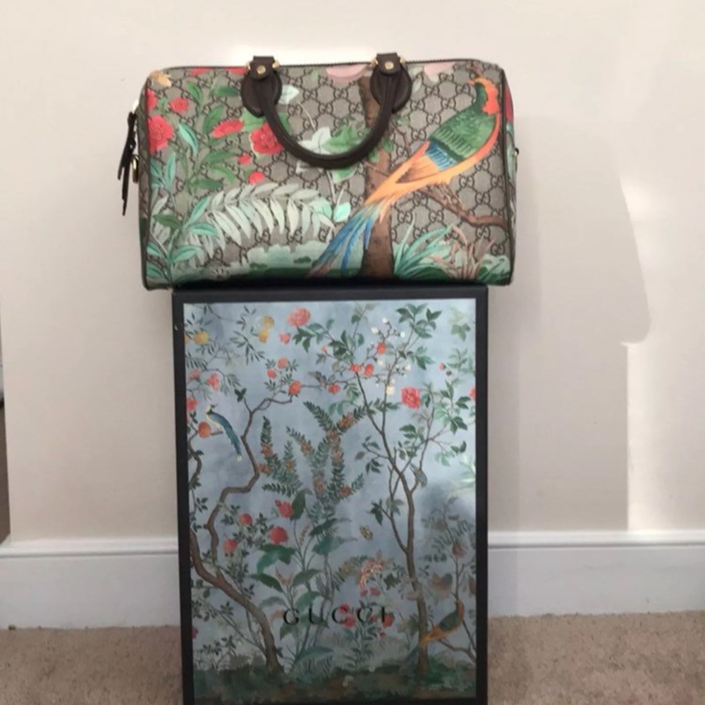 Gucci Tian GG Boston Bag