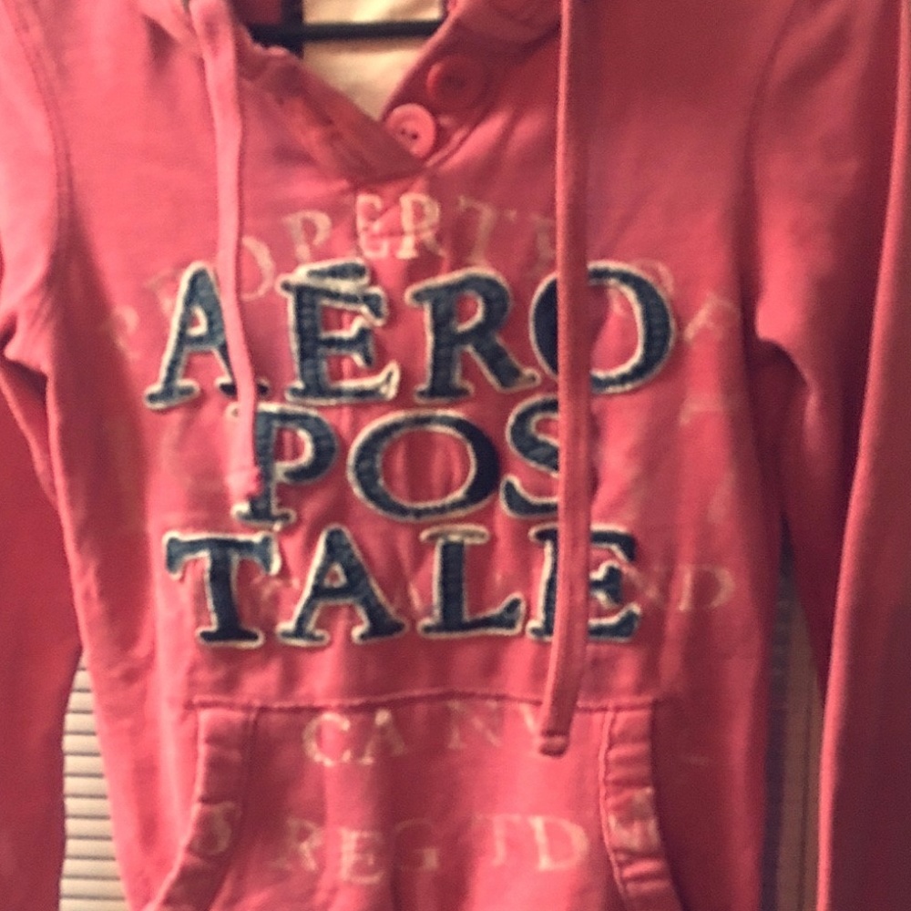 Pink Aeropopstale Hoodie Sz-Small