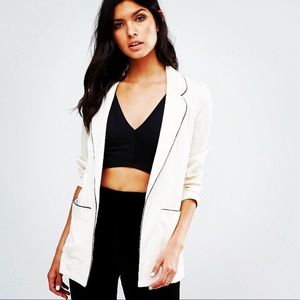 Asos - River Island Shiny Pajama style blazer