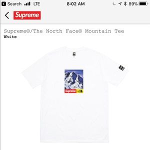 Supreme north face collab, size medium brand new