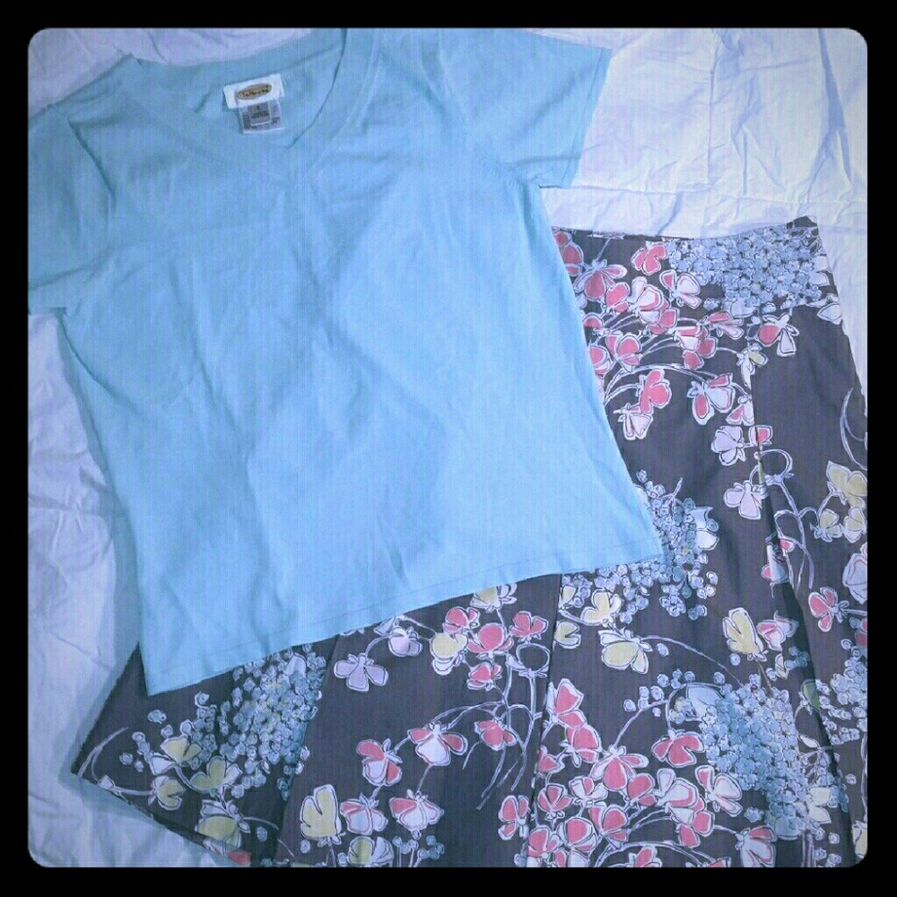 NWOT Talbots Bundle Top & Skirt