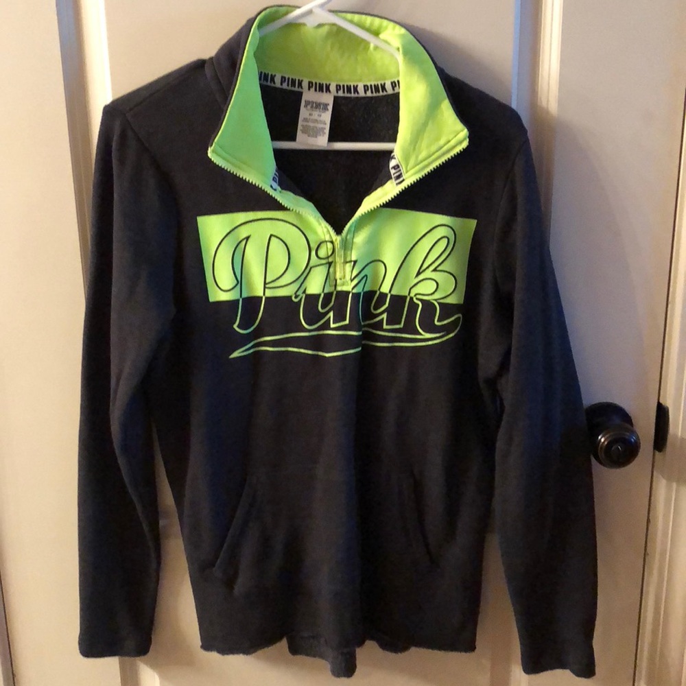 Victoria's Secret Pink 3/4 zip sweatshirt