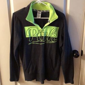 Victoria's Secret Pink 3/4 zip sweatshirt