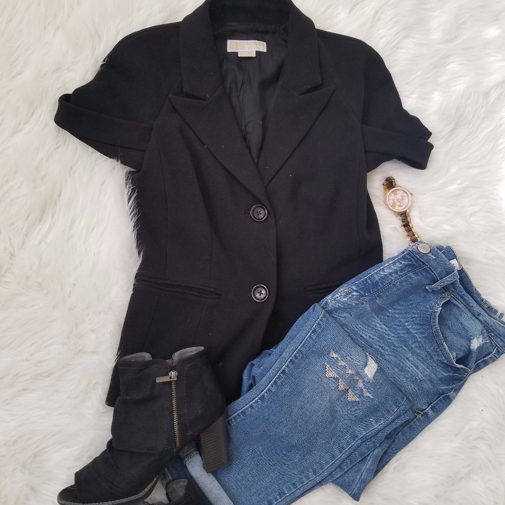 Michael Kors Black Womens Blazer