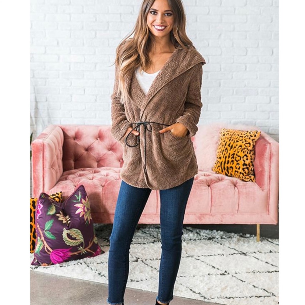 NWOT fuzzy fleece jacket