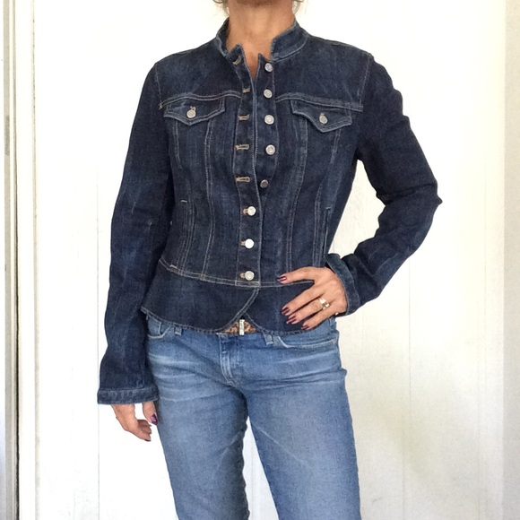 White House Black Market Jackets & Blazers - WHITE HOUSE BLACK MARKET STRETCH DENIM JACKET