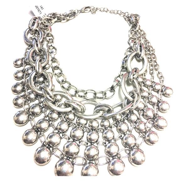 Free People Sunshine Collar Necklace- Silver - Picture 4 of 4