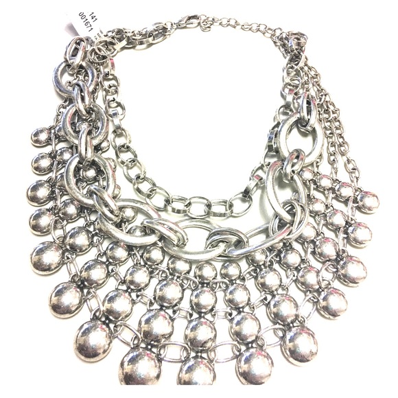 Free People Sunshine Collar Necklace- Silver - Picture 3 of 4