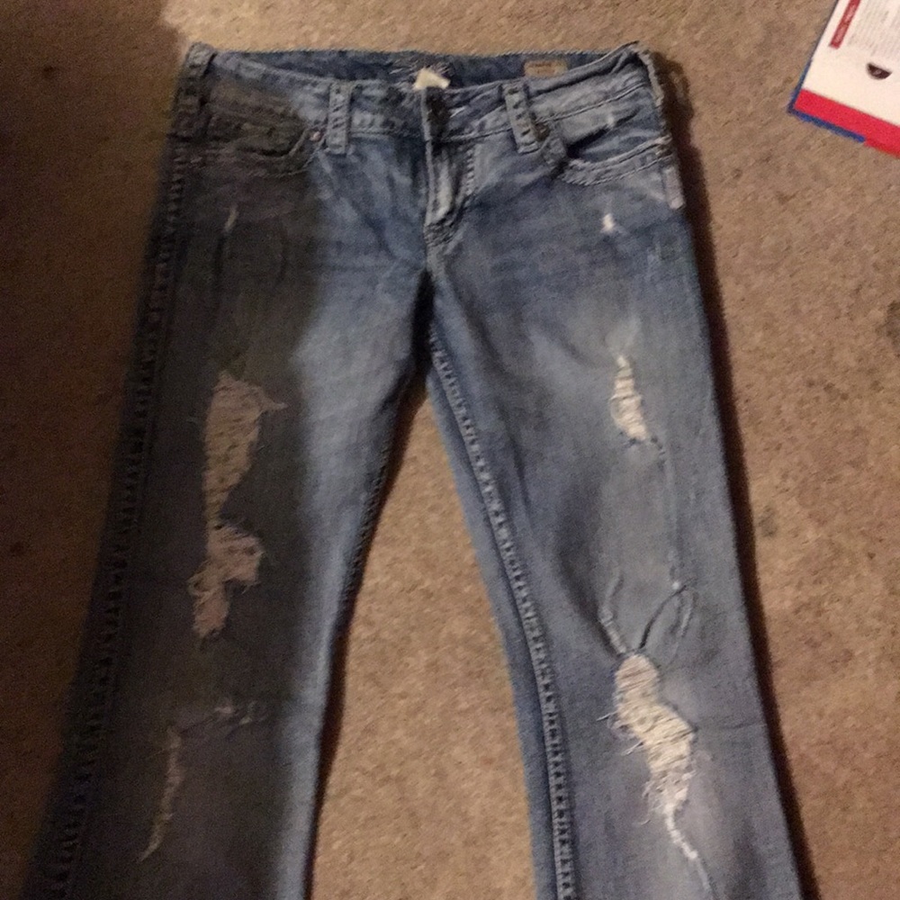 Silver jeans