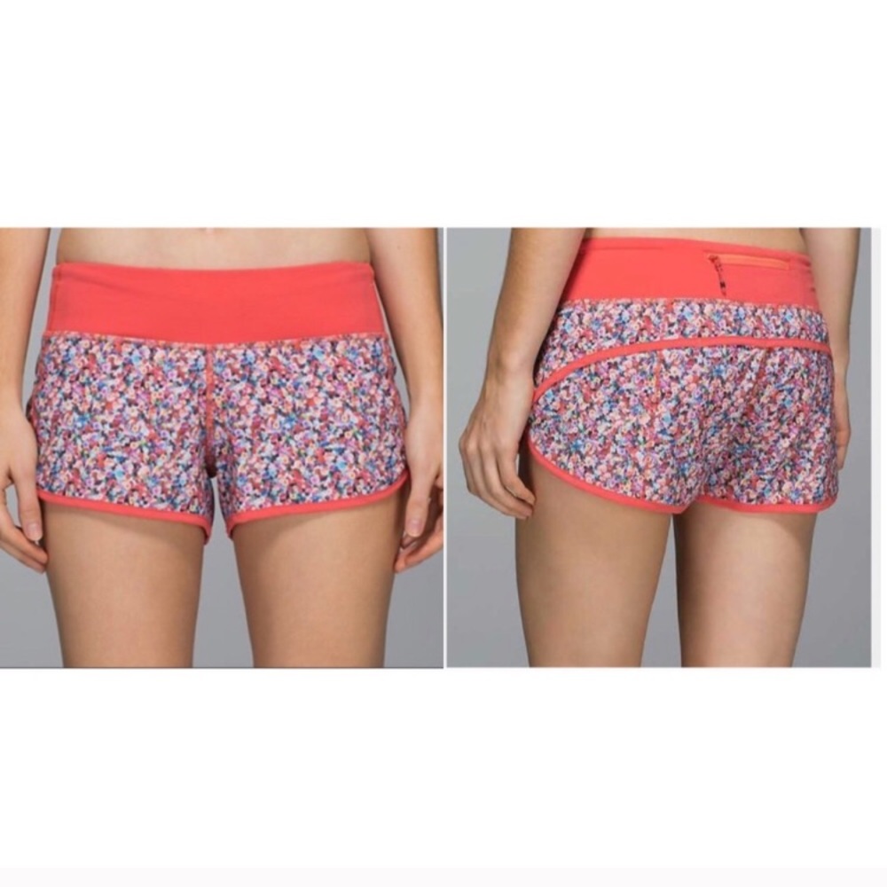RARE floral lululemon speed shorts