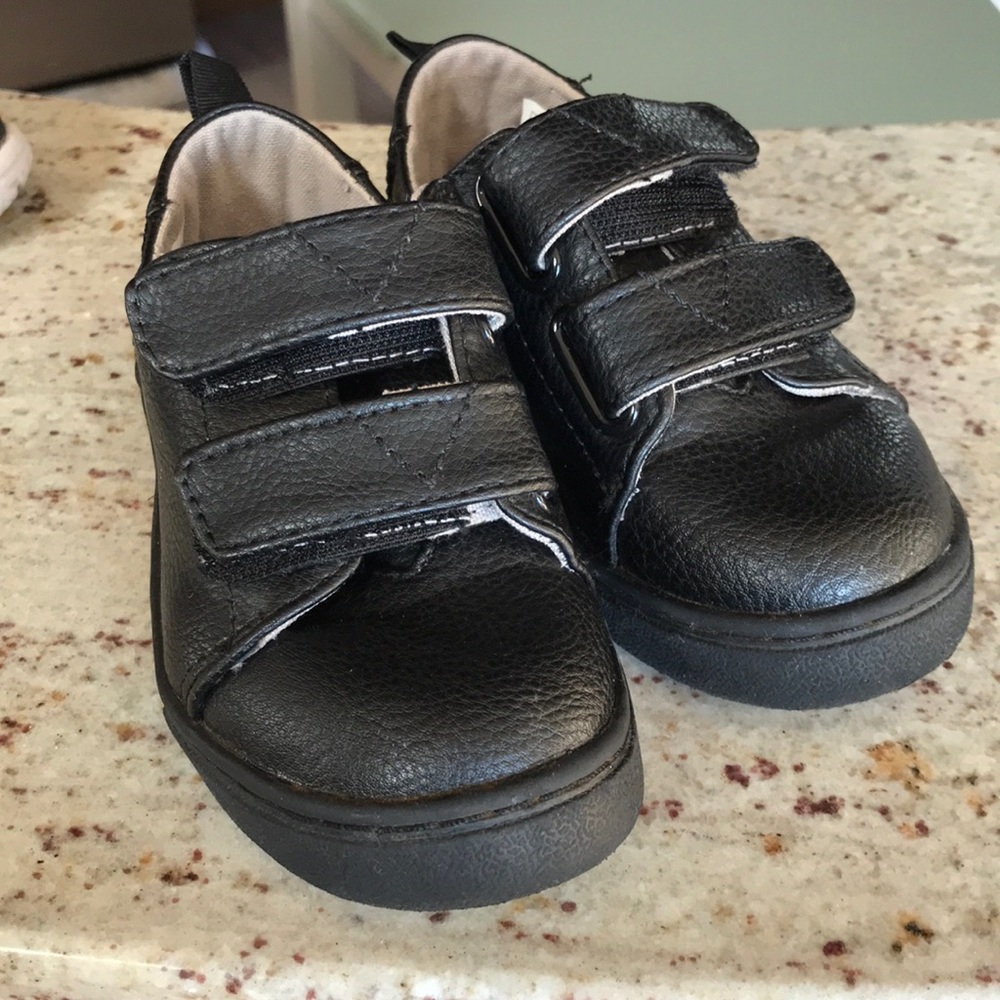 Toddler Boy Leather Shoes TOMS