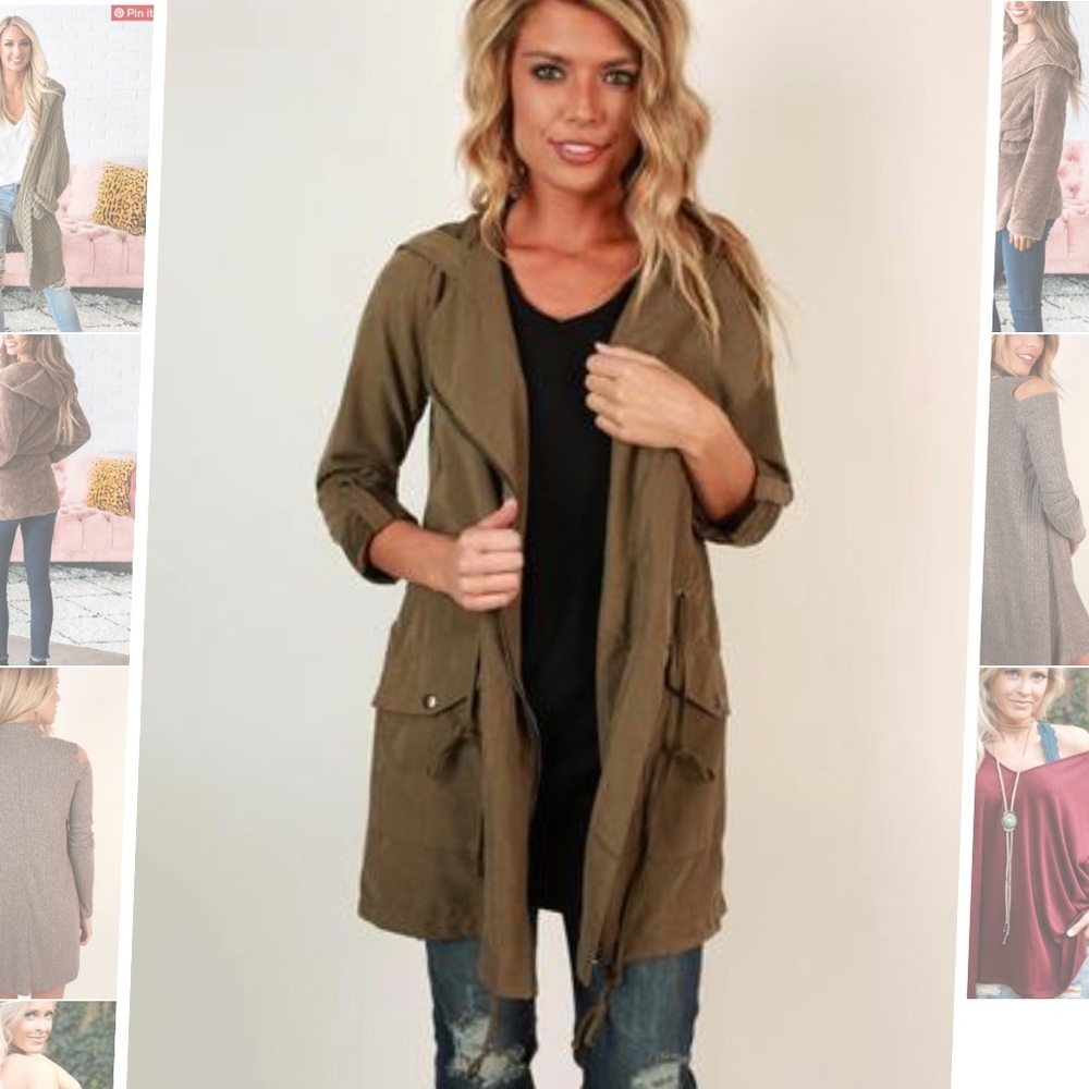 NWT Lightweight army green jacket