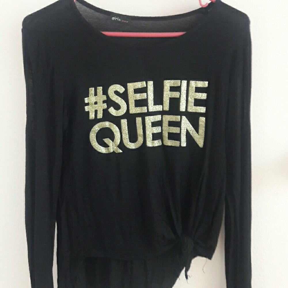 Tops Printed Selfie Queen
