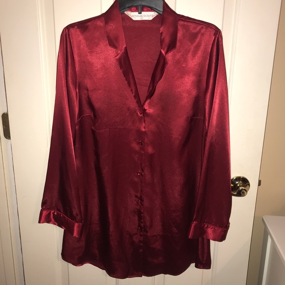 S A L E   VICTORIA’S SECRET Sleep Shirt w/Piping Chemise - Picture 3 of 9