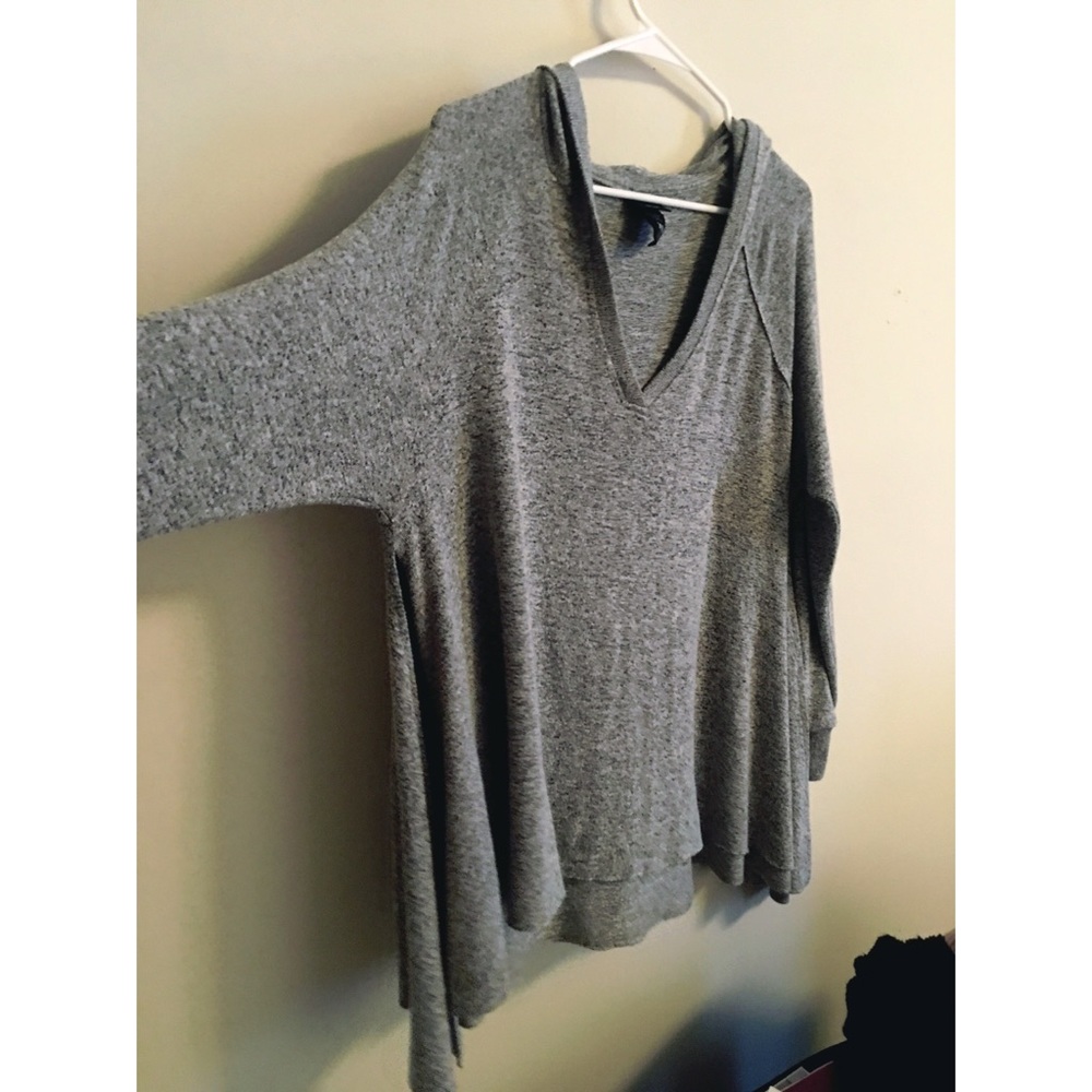 Oversized poncho type sweater.