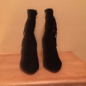 Inc "Everleeh" round toe suede ankle boot sz 8 new