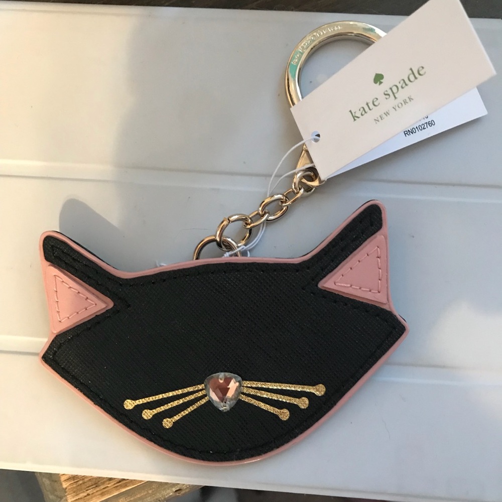 Kate Spade Cat Keychain
