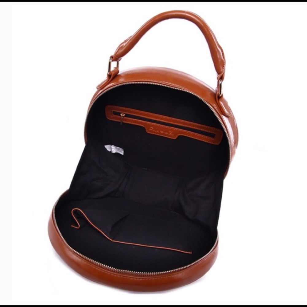 Vintage style hat box satchel - Picture 3 of 5