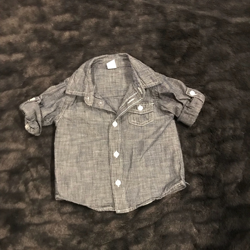 Old Navy 6-12 month Chambray Button-up