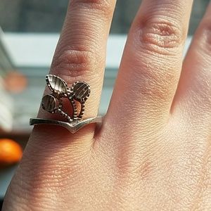 Metal work abstract ring.