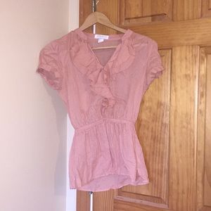 Nude pink blouse