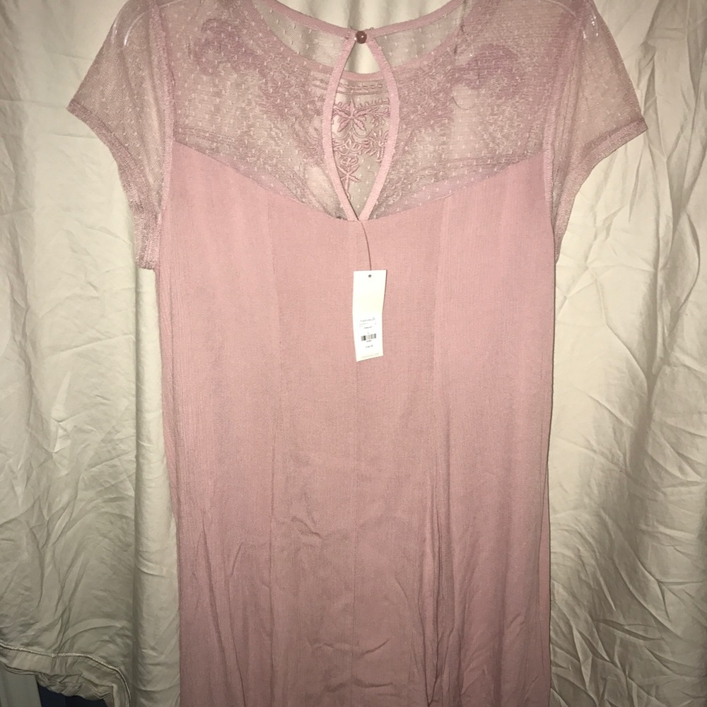 Blush pink flowy dress