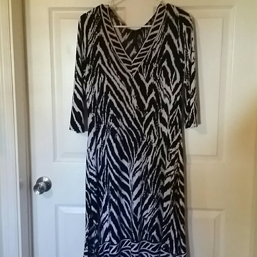 Zebra print lightweight dress