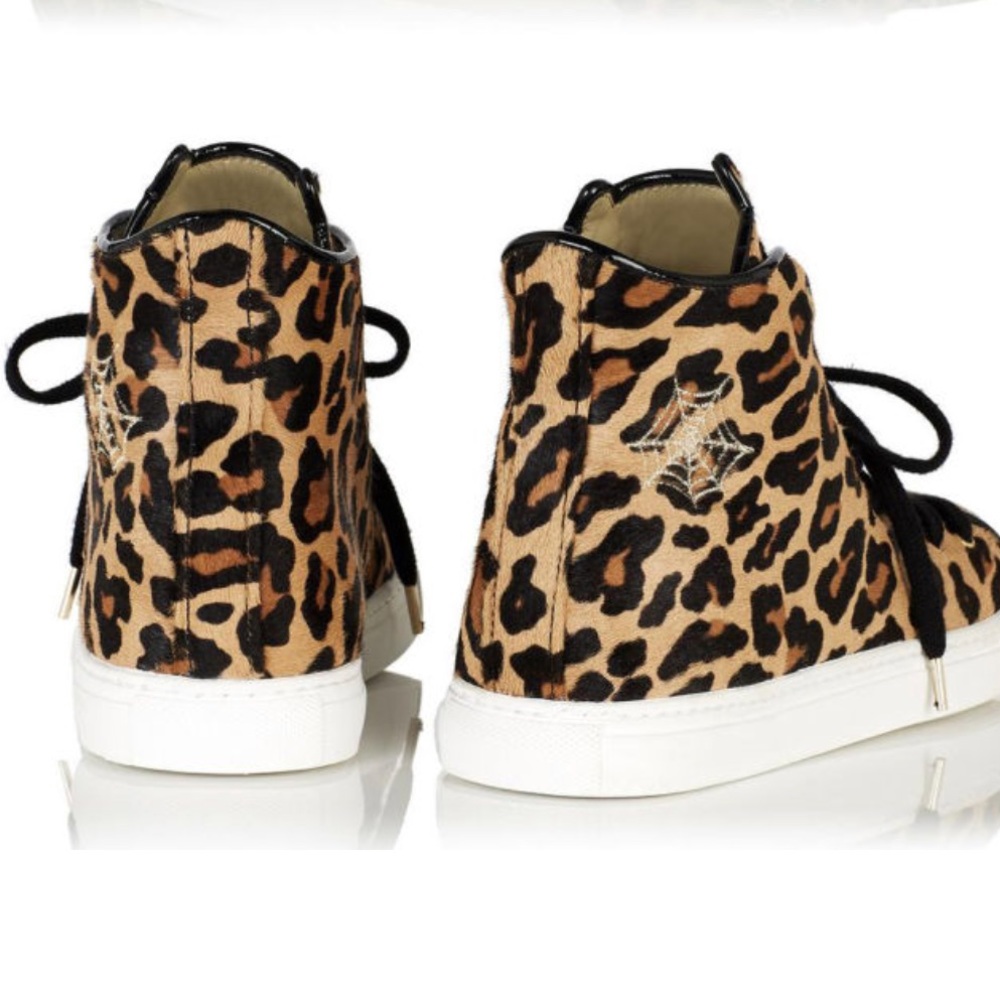 NIB Charlotte Olympia Leopard Hi-Tops - Picture 5 of 8