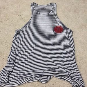 Pure Barre striped Swing tank