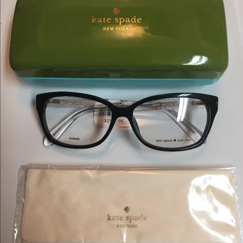 Kate Spade Demi 54 mm Rectangular Eyeglasses blk