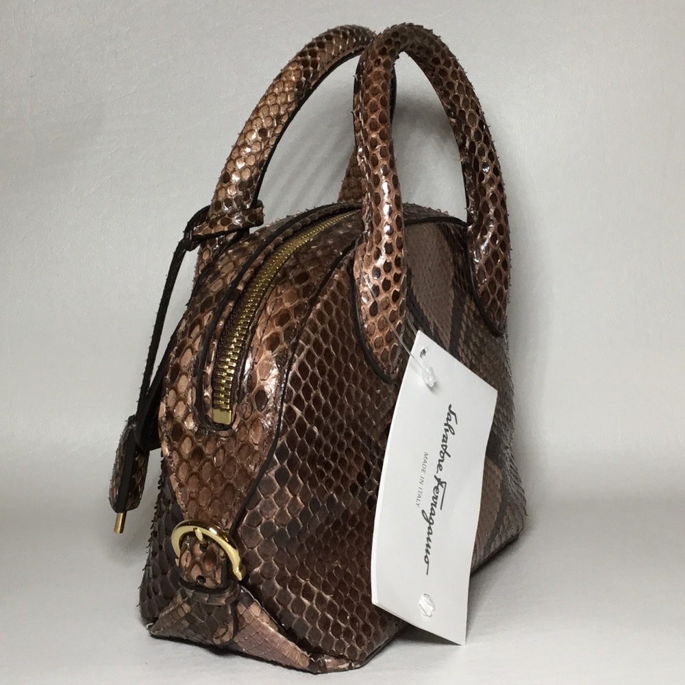 SOLD Salvatore Ferragamo Python Mini Fiamma - Picture 6 of 7