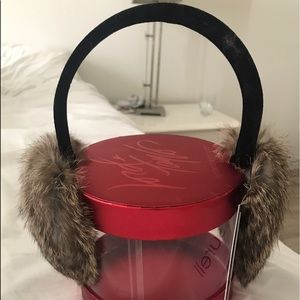 Surell rabbit fur ear muffs