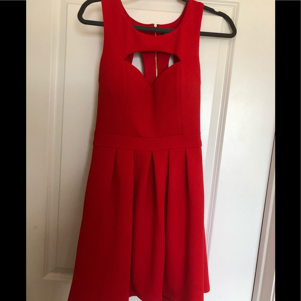 Red cutout dress from Guess!