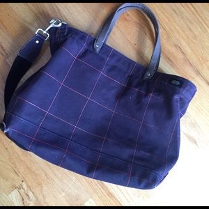 Jack spade navy weekender tote