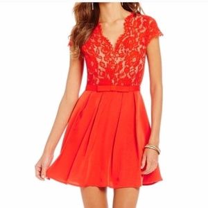 Gianni Bini Red Lace Dress