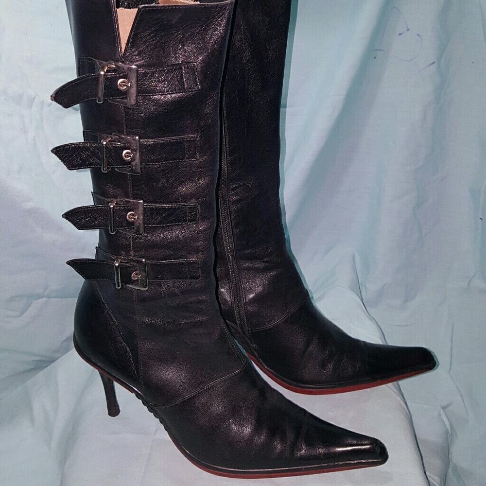 Lambskin boots, size 38.