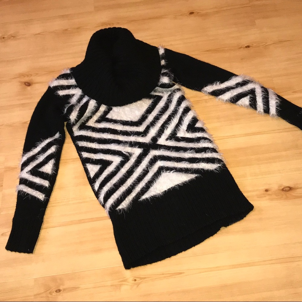 Long sleeve cowl neck sweater