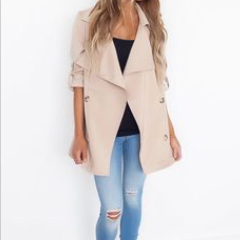 NWT Draped Front Jacket