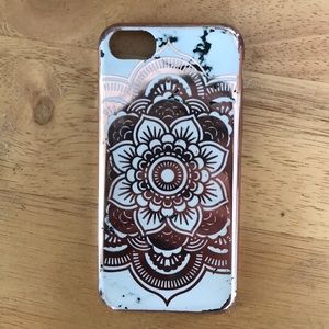 iPhone 7 Rose Gold/Marble Case