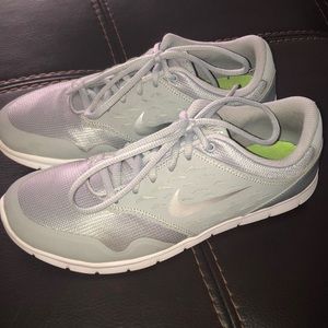 Gray & White Nike Sneakers